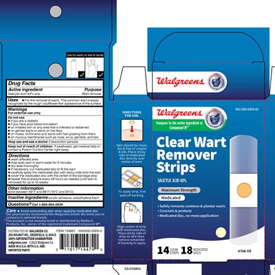 Image 1 - Walgreens Two Step Clear Wart Remover Strips 53 016WG